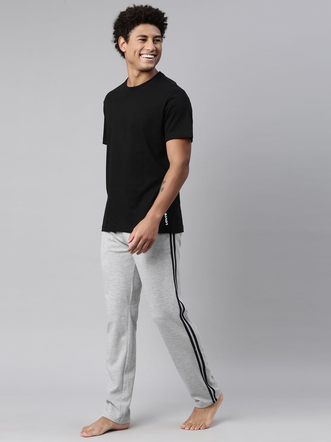 Cotton Men's Plain Regular Fit T-Shirt (PR679313_Black Medium) - Image 2