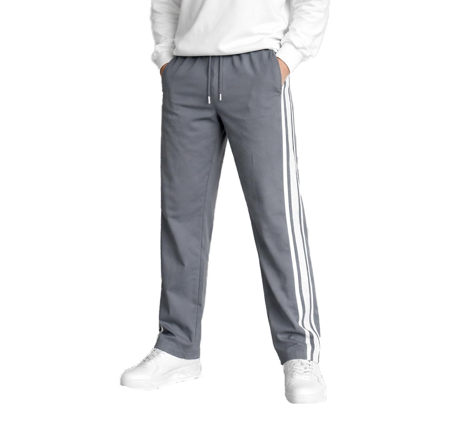 Track Pant for Men || Regular Fit Jogger Track Pant (TP-93-Light-Grey-XL)