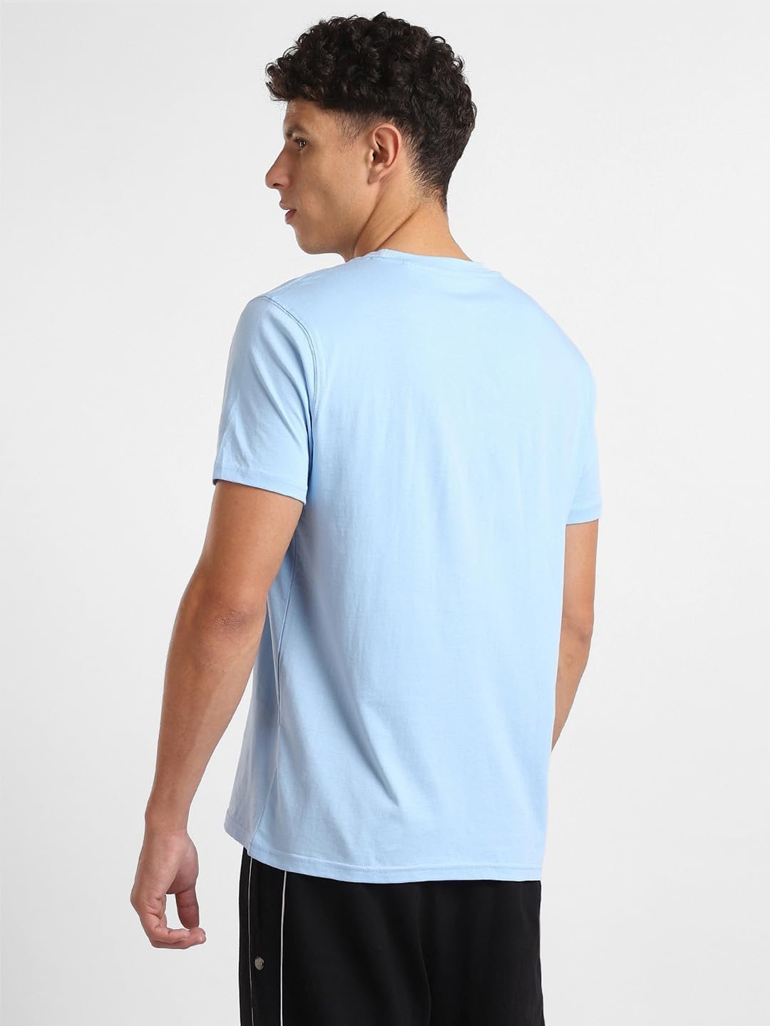 Men Printed Cotton T-Shirt(1M-TWTS-C0836-PBL2_Powder Blue) - Image 4