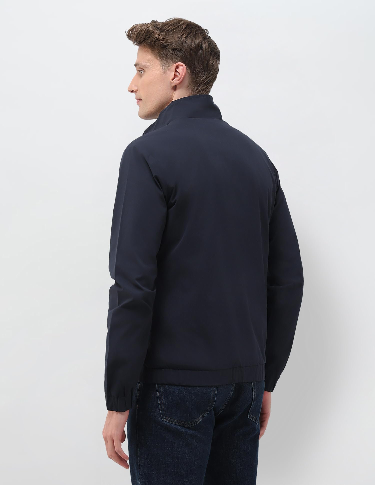 Mens Transitional Jacket Full Sleeve Jackets (USJCKS020_NAVY) - Image 5