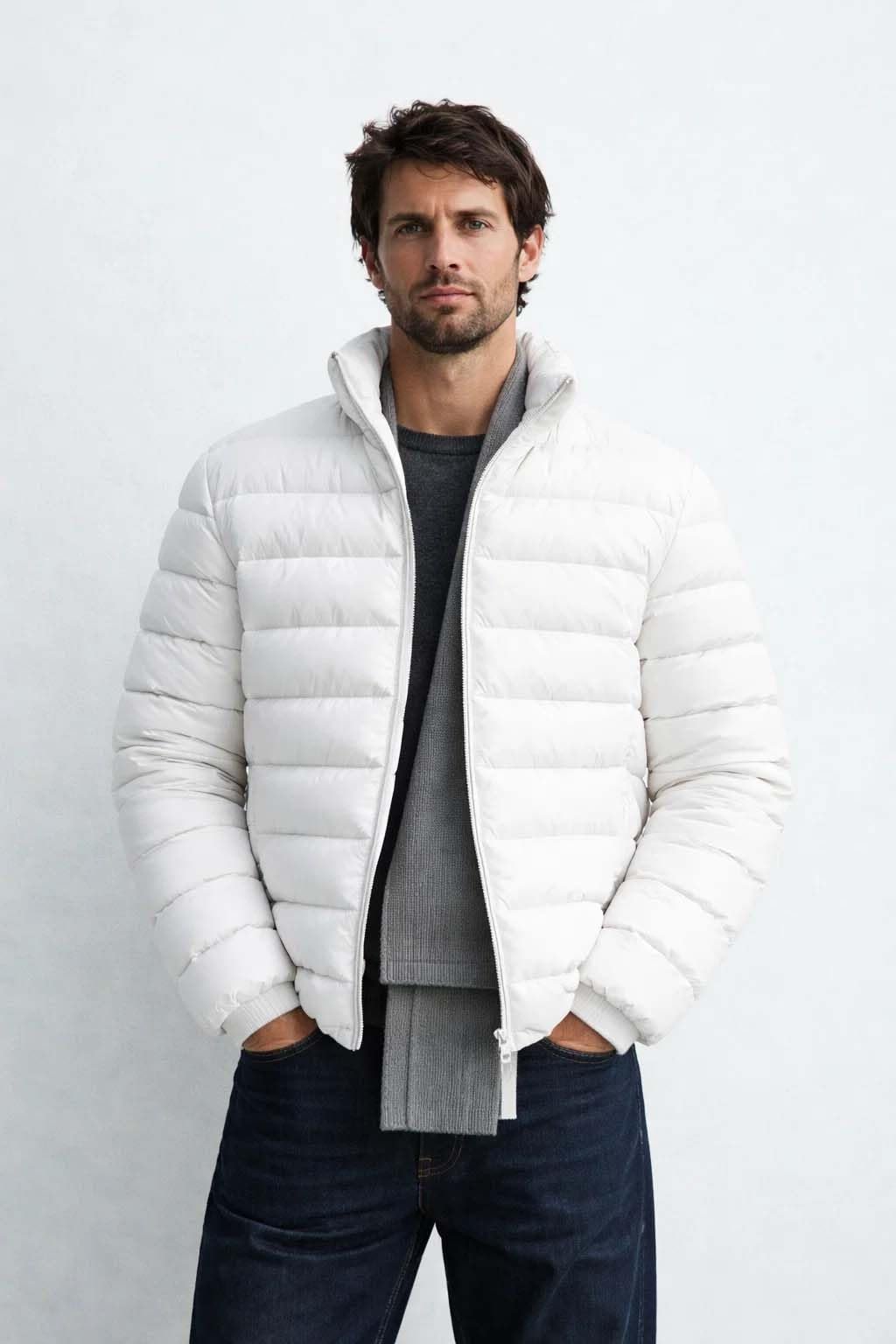 Men’s Insulated Zip-Front Puffer Jacket-KTTMENSPUFFERJACKET55L - Image 2