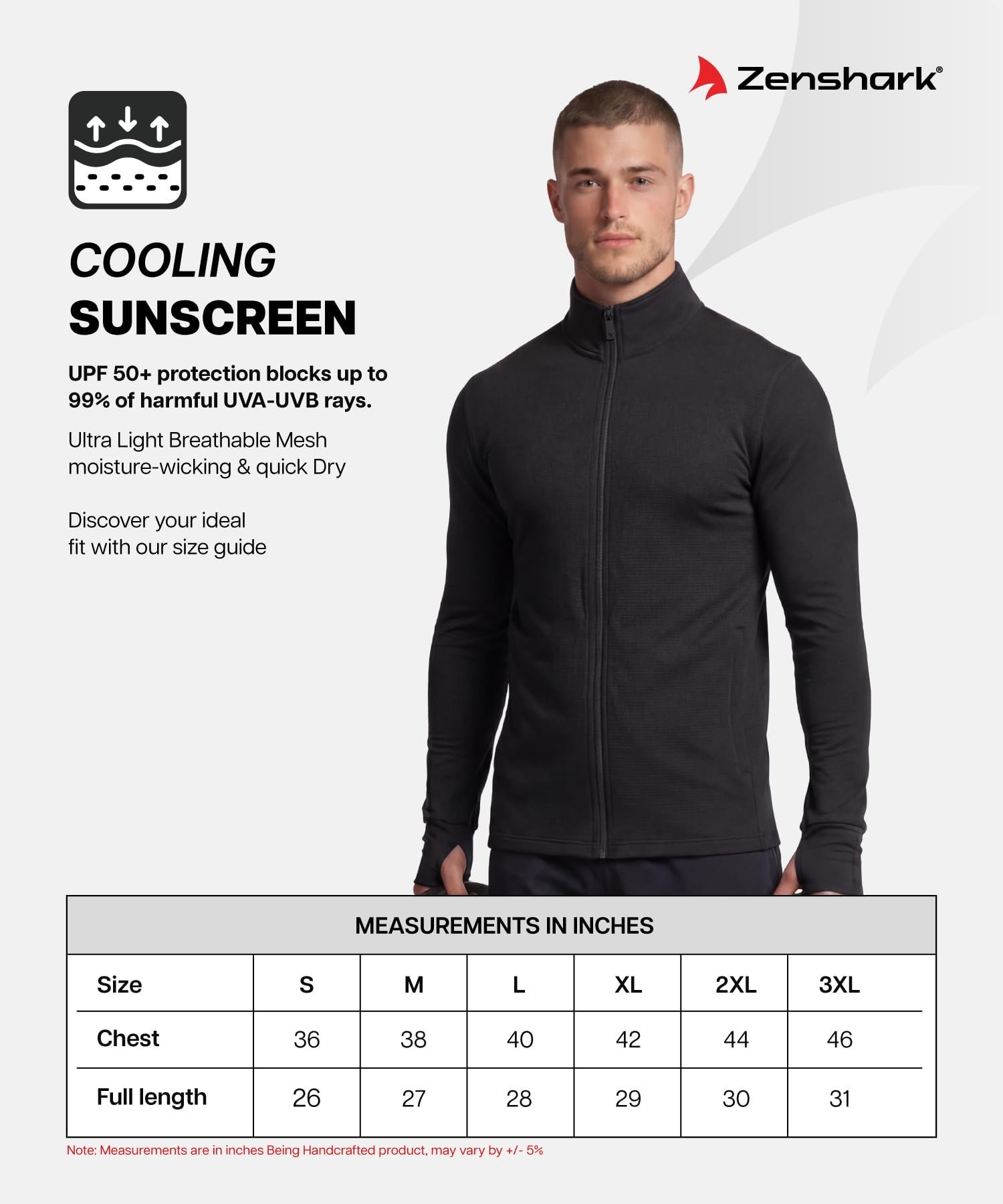 UPF 50+ Sunscreen Jacket for Men & Women | UV Protection Anti-Tan Jacket, Full Sleeve Quick-Dry Breathable | Lightweight Running, Cycling, Cricket, Trekking | S–3XL - Image 5