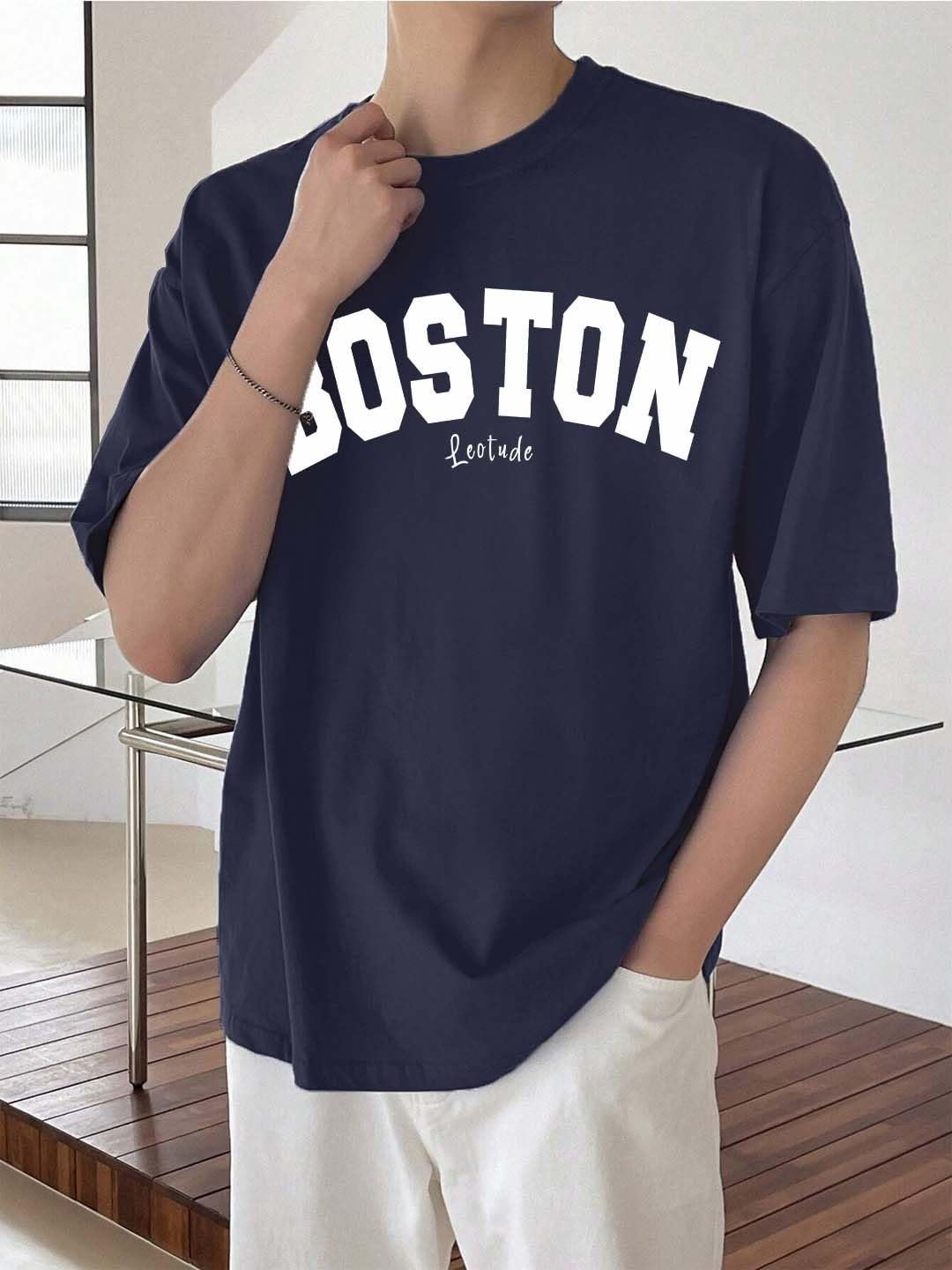 Men's Half Sleeve Round Neck Cottonblend Oversized Tshirt for Man - Image 2