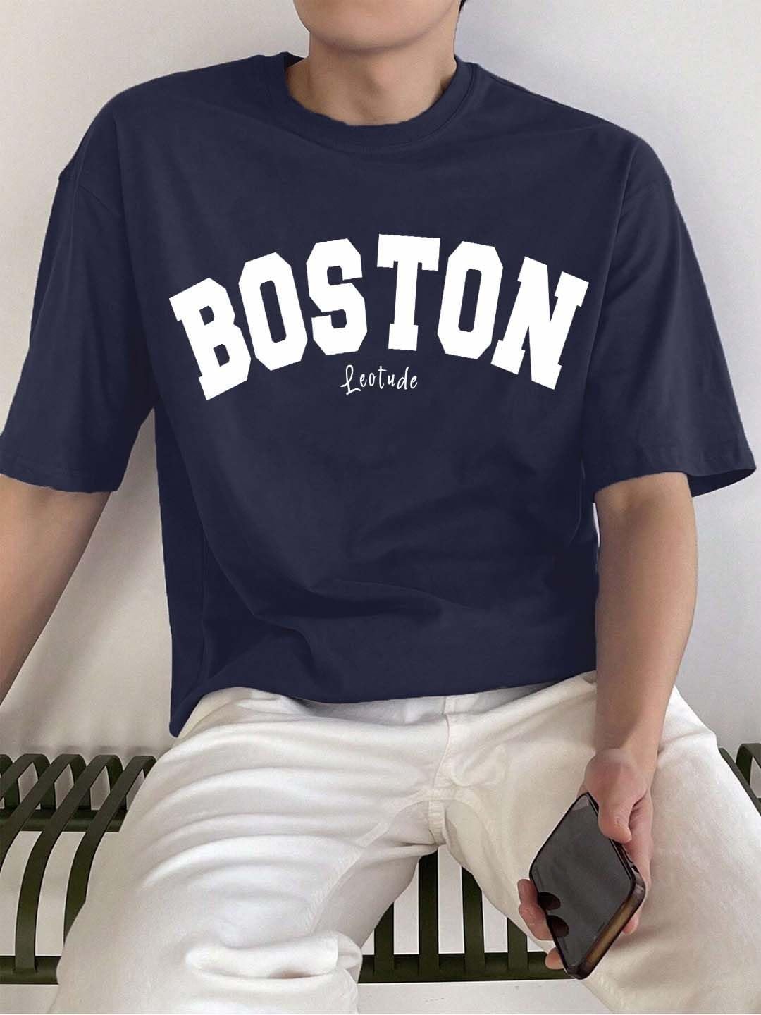 Men's Half Sleeve Round Neck Cottonblend Oversized Tshirt for Man - Image 5