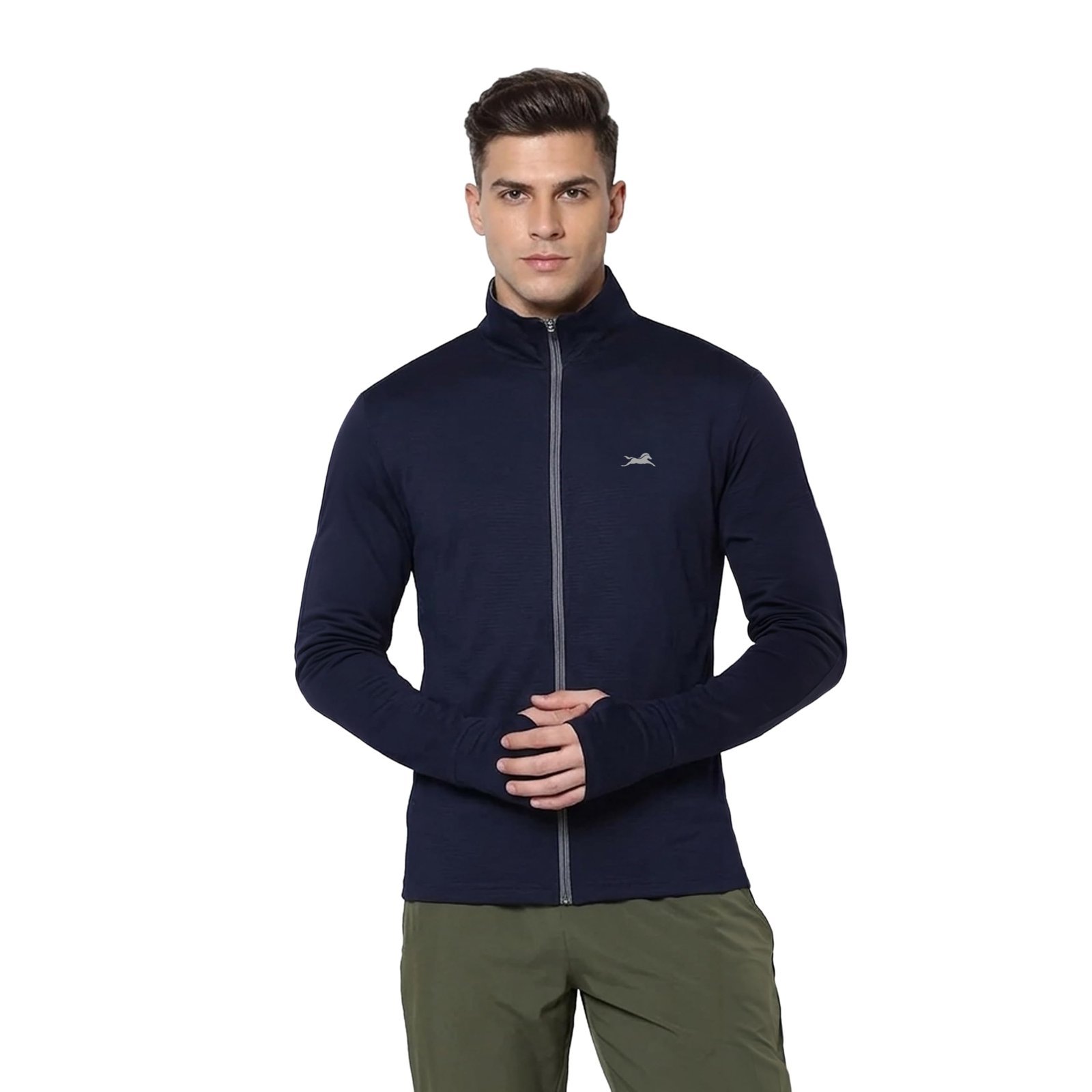 Sunscreen Jacket for Men | UPF 50+ UV Protection | Lightweight & Breathable Jacket with Odor Control Technology | Anti-Tan Shield Formula | Navy