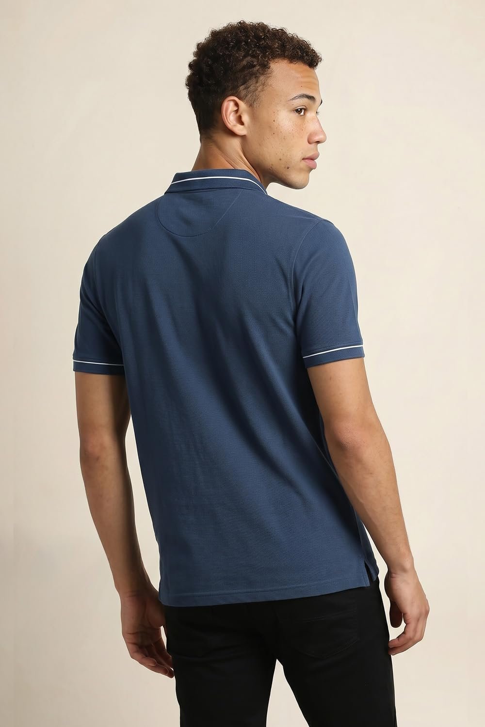 Men's Regular Fit Branded Insignia Half Sleeve Polo T-Shirt|Cotton Rich|Premium Pique Weave,S,Adrenaline Red - Image 2