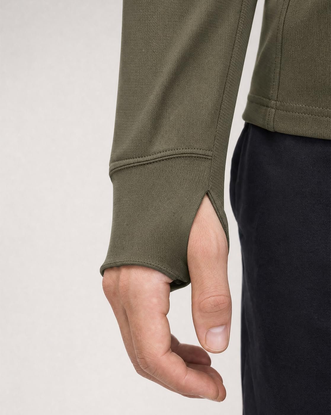 Men UPF 50 Regular Fit Zipper Jacket(1M-TWJK-R0019-CVG2_Covert Green) - Image 4