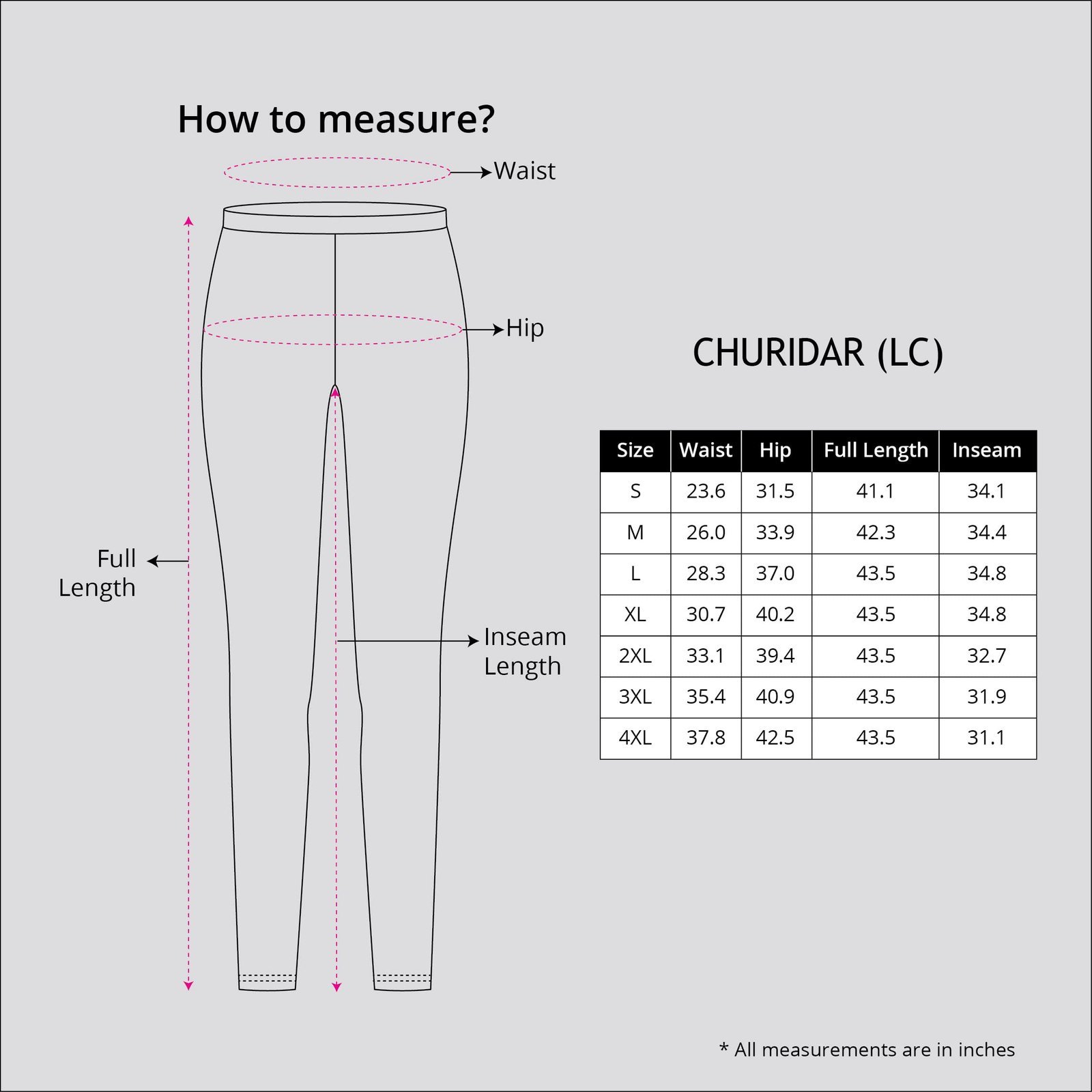 Soft Cotton Stretch Churidar for Women | Breathable, Mid Rise, Full Length, Navy- XL - Image 3