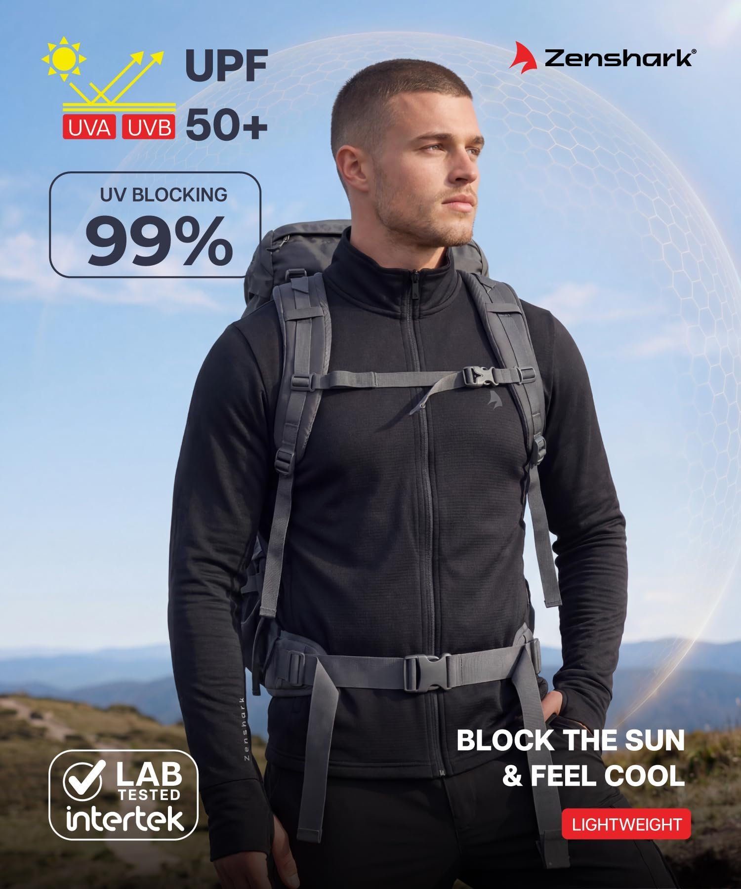 UPF 50+ Sunscreen Jacket for Men & Women | UV Protection Anti-Tan Jacket, Full Sleeve Quick-Dry Breathable | Lightweight Running, Cycling, Cricket, Trekking | S–3XL - Image 2