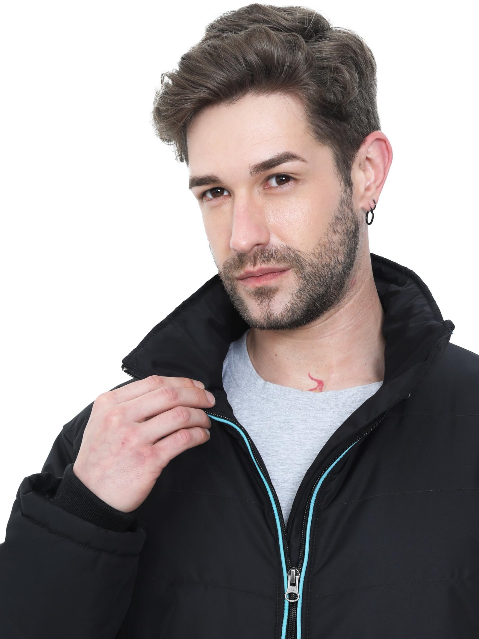 Wool Men's Hooded Winter Jacket - Waterproof and Snowproof (XXX-Large), Black - Image 7