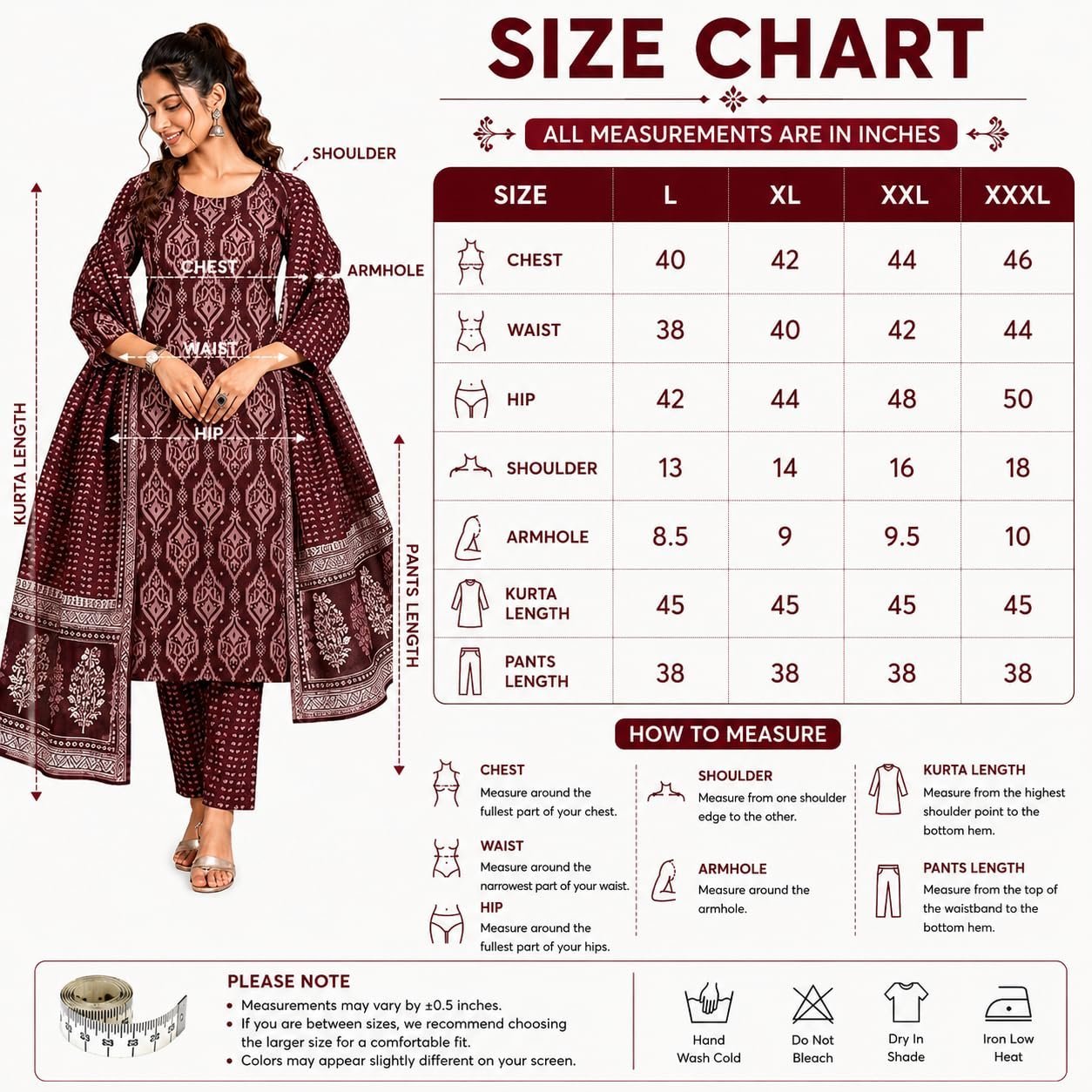 Women's Cotton Printed Kurta Pant with Dupatta Set | Ethnic Straight Kurta Suit Set | Soft Breathable Fabric | Festive, Casual, Office & Daily Wear (coffee) (IN, Alpha) - Image 4