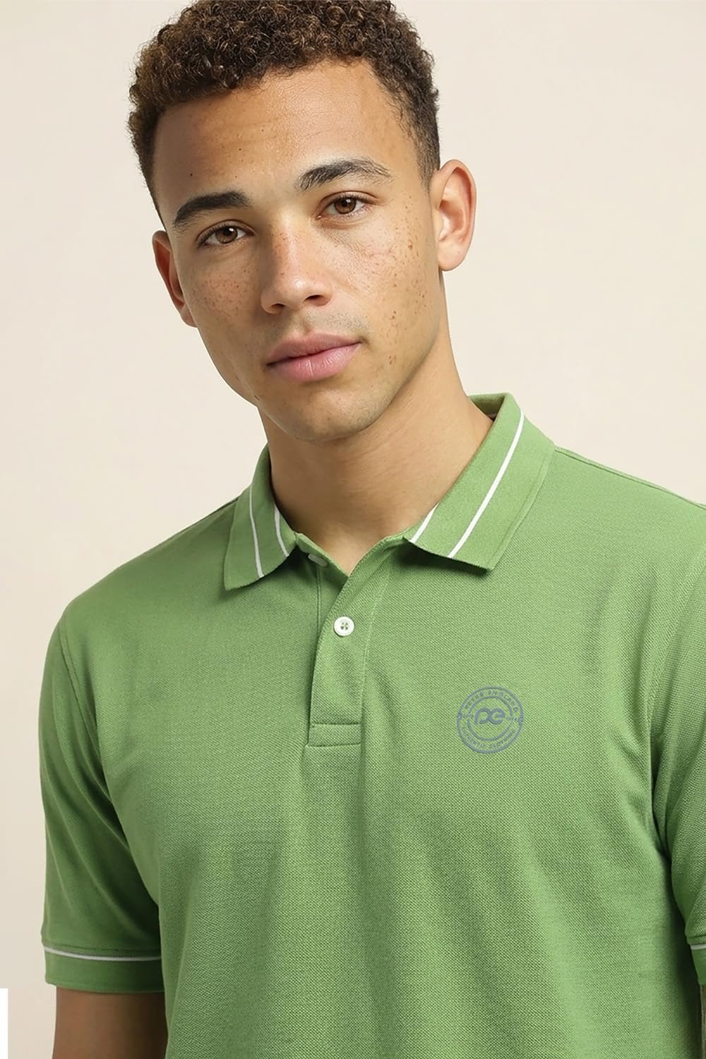 Men's Regular Fit Branded Insignia Half Sleeve Polo T-Shirt | Cotton Rich | Premium Pique Weave Forest Green - Image 5