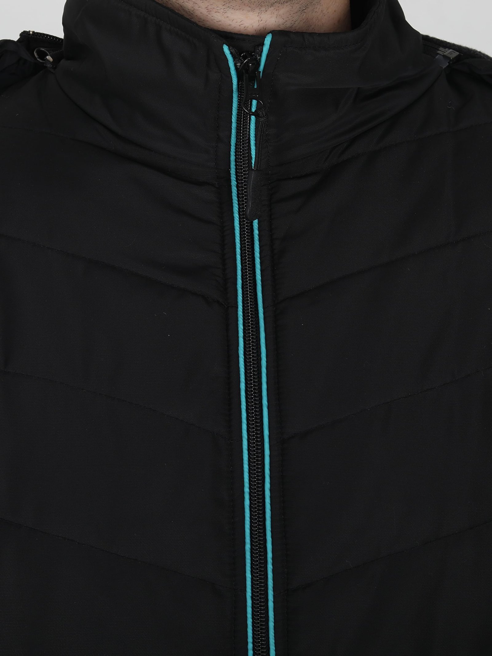 Wool Men's Hooded Winter Jacket - Waterproof and Snowproof (XXX-Large), Black - Image 8