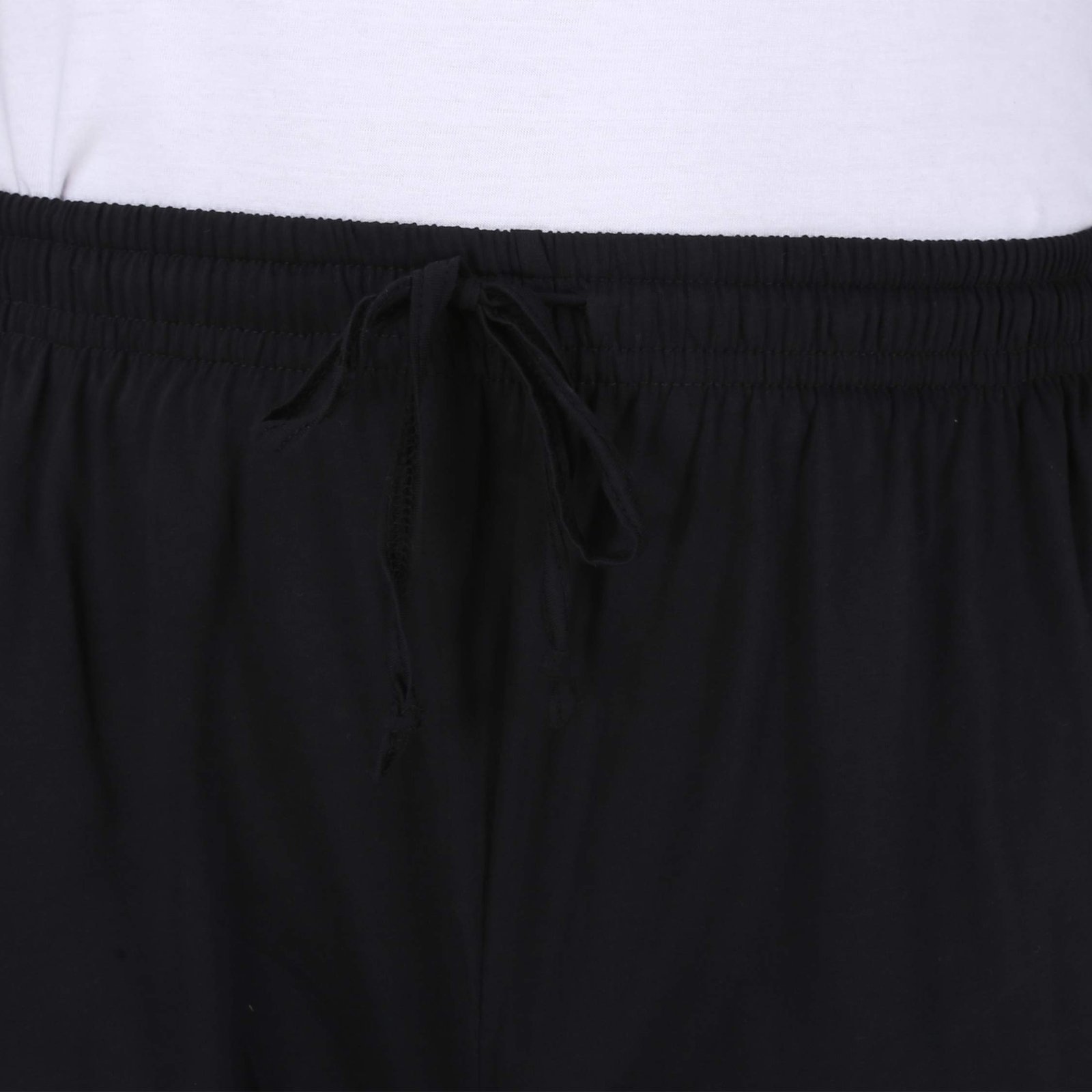 Men's Mid Rise Cotton Solid Regular Fit Trackpants/Jogger/Trouser with Side Pockets (Black, L) - Image 6