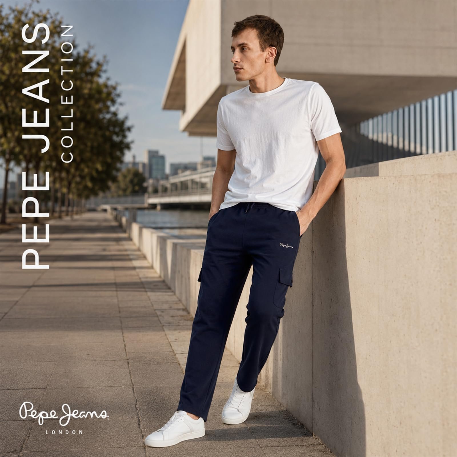 Men's Solid Cotton Poly Regular Fit Track Pants | Casual Athleisure Sportswear for Training & Jogging | Soft Stretch Fabric | Elastic Drawstring Waist | Functional Side Pockets Included - Image 6