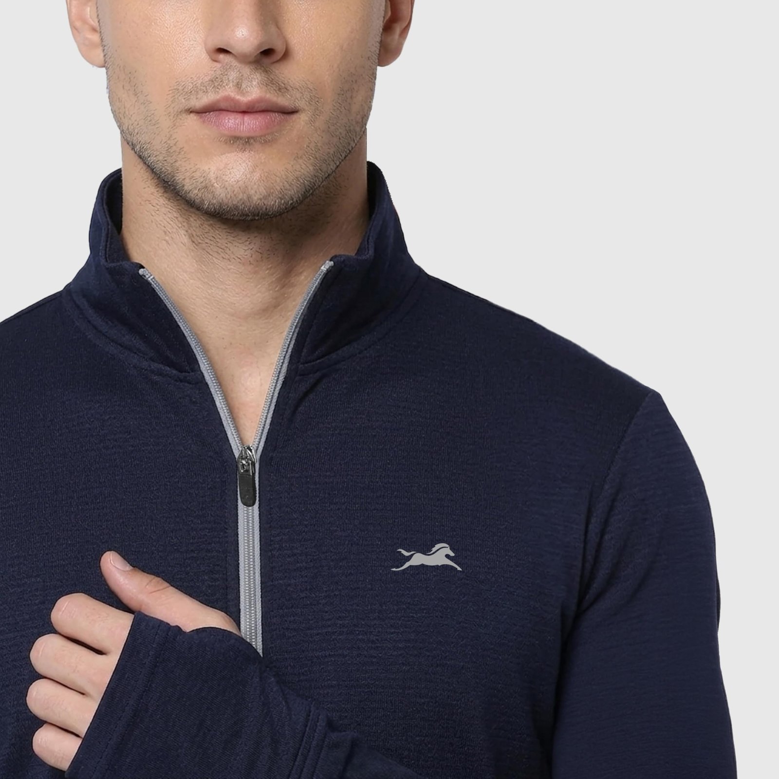 Sunscreen Jacket for Men | UPF 50+ UV Protection | Lightweight & Breathable Jacket with Odor Control Technology | Anti-Tan Shield Formula | Navy - Image 5